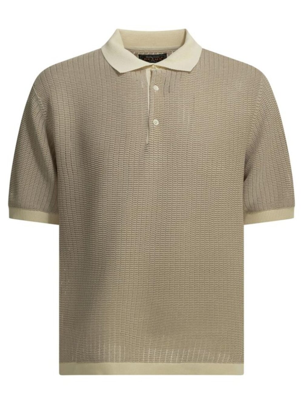 Beams Plus Polo Shirt With Buttons Made Of Washi Yarn Tag Size L Men